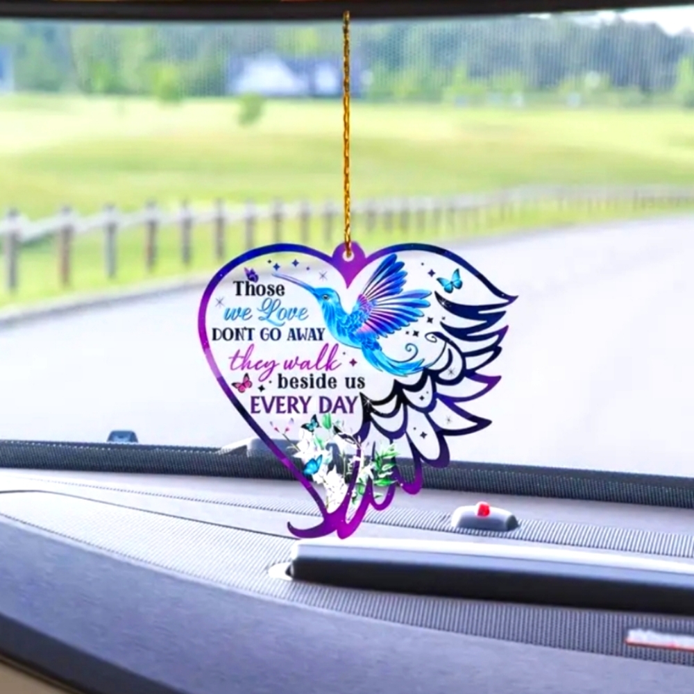 Those we Love Hummingbird heart pendant